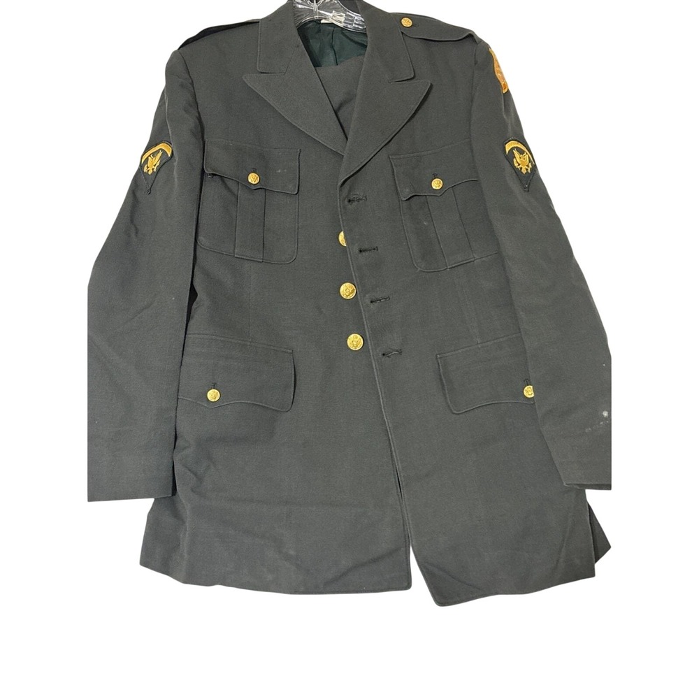 Two Vietnam Era US Army Class A Dress Uniform Wool Serge 1971 Air Defense Lot